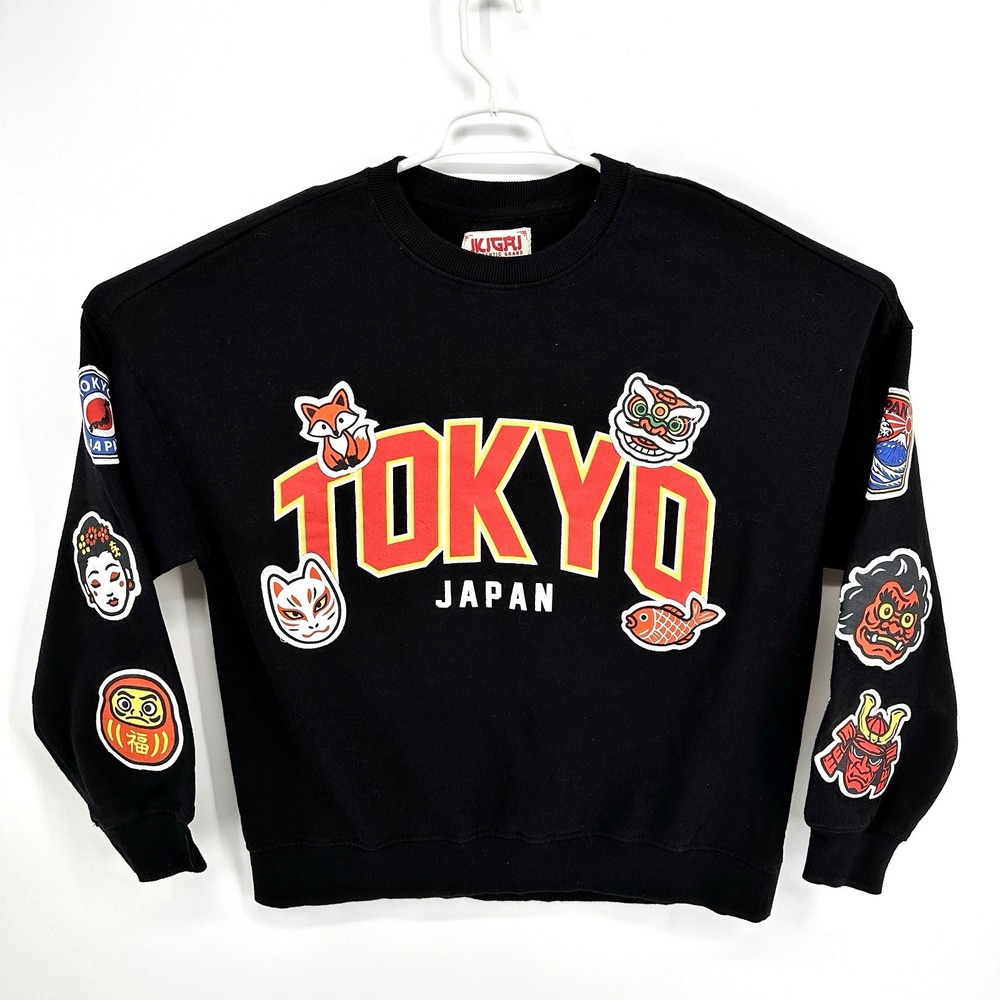 BrandMakers x Ikigai Tokyo Japan Patch Sweater Size XL Black
